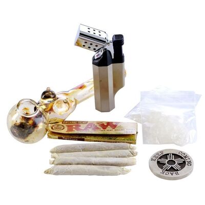 Lot # 587: Breaking Bad (T.V. Series, 2008 - 2013) - Set of Jesse Pinkman's (Aaron Paul) Drug Paraphernalia