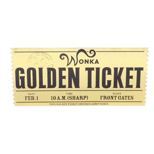 Lot # 616: Charlie And The Chocolate Factory (2005) - Golden Ticket