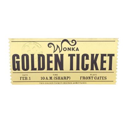 Lot # 616: Charlie And The Chocolate Factory (2005) - Golden Ticket
