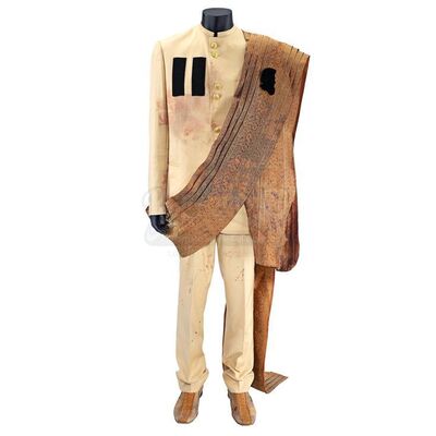 Lot # 663: The Dictator (2012) - Efawadh's Bloodied Formal Costume