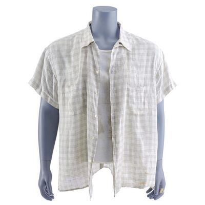 Lot # 667: Die Hard With A Vengeance (1995) - John McClane's (Bruce Willis) Distressed Shirt and Tank Top