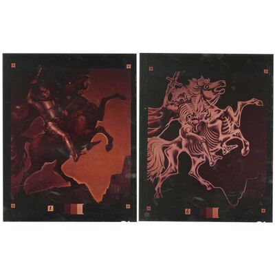 Lot # 671: Disneyland Park - The Haunted Mansion "The Black Prince" Transparency Set