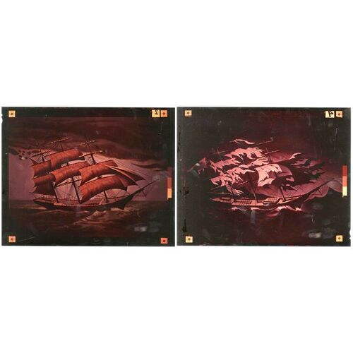Lot # 672: Disneyland Park - The Haunted Mansion "The Flying Dutchman" Transparency Set