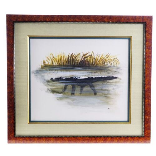 Lot # 674: Disneyland - Framed Hand-Drawn Marc Davis Club 33 Jungle Cruise Concept Artwork