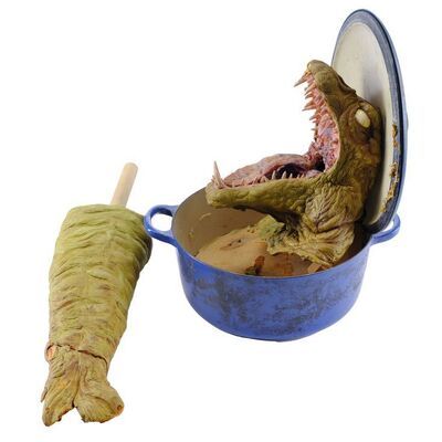 Lot # 697: Elvira: Mistress Of The Dark (1988) - Doug Beswick Collection: Crock Pot Monster