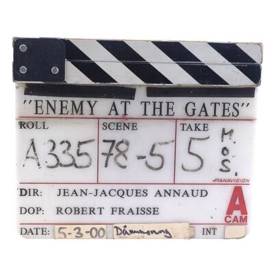 Lot # 703: Enemy At The Gates (2001) - Clapperboard Display