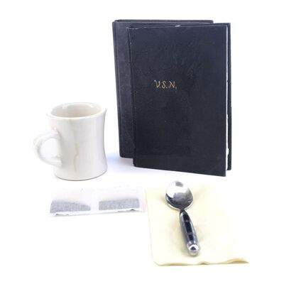 Lot # 705: The Equalizer (2014) - Robert McCall's (Denzel Washington) Book, Stunt Book and Diner Set