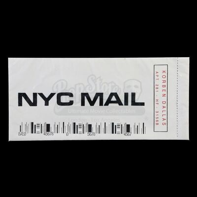 Lot # 727: The Fifth Element (1997) - Korben Dallas' (Bruce Willis) Fhloston Paradise Envelope