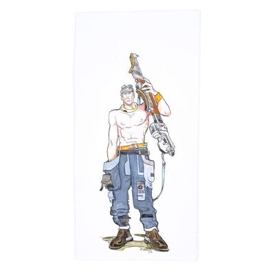 Lot # 729: The Fifth Element (1997) - Hand-Drawn Sylvain Despretz Character Concept Illustration