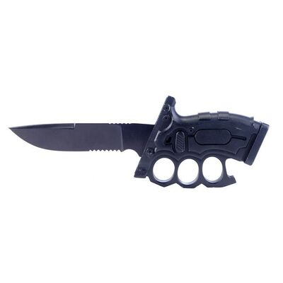 Lot # 756: G.I. Joe: Retaliation (2013) - Roadblock's (Dwayne Johnson) Custom-Handled Brass Knuckles Combat Knife
