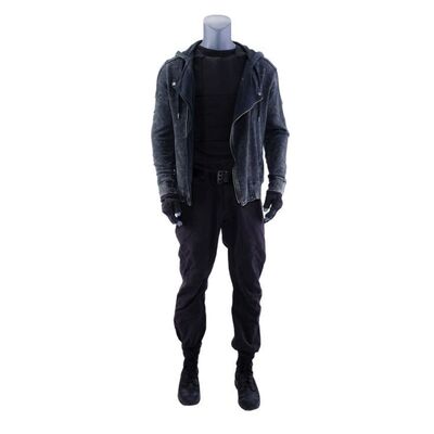 Lot # 763: Gemini Man (2019) - Junior's Catacombs Fight Costume and Accessories