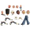 Lot # 769: Puppetoons (1932 - 1947) - Set of 16 Puppet Pieces