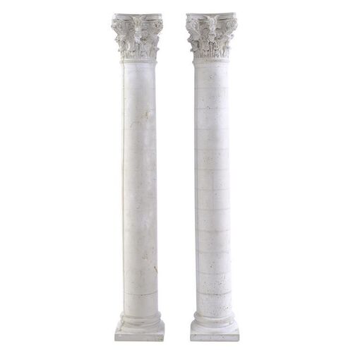 Lot # 771: Ghostbusters II (1989) - Pair of Museum Model Miniature Columns
