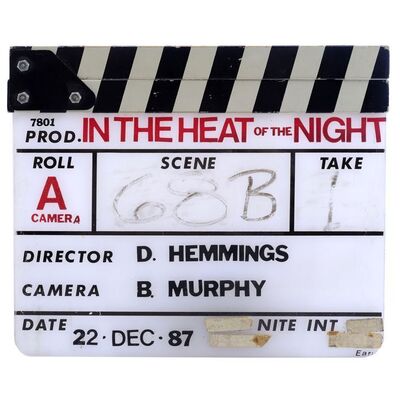 Lot # 846: In The Heat Of The Night (T.V. Series, 1987) - Production Clapperboard