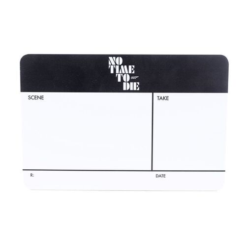 Lot # 865: No Time To Die (2021) - Promotional Foam Clapperboard