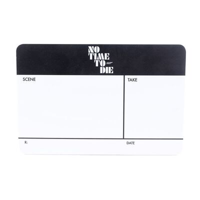 Lot # 865: No Time To Die (2021) - Promotional Foam Clapperboard