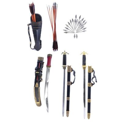 Lot # 898: The Last Airbender (2010) - Set of Fire and Waterbender Weaponry