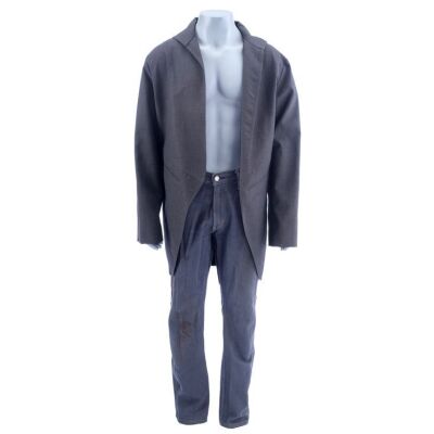 Lot # 915: Looper (2012) - Old Joe's (Bruce Willis) Gray Jacket and Pants
