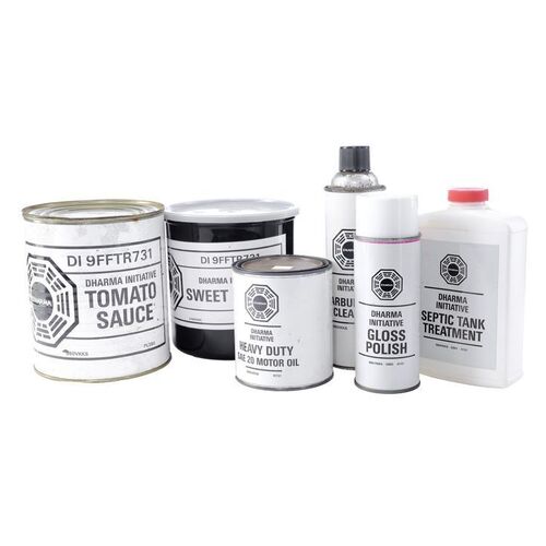 Lot # 919: Lost (T.V. Series, 2004 - 2010) - Set of Dharma Initiative Products