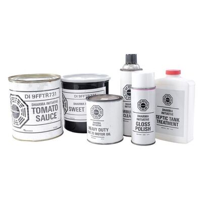 Lot # 919: Lost (T.V. Series, 2004 - 2010) - Set of Dharma Initiative Products