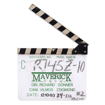 Lot # 966: Maverick (1994) - Clapperboard