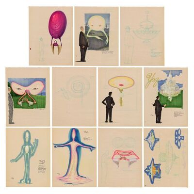 Lot # 971: Men In Black (1997) - Hand-Drawn John Bell Alien Concept Art