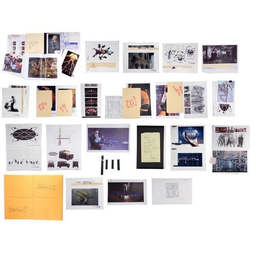 Lot # 972: Men In Black II (2002) - Extensive Collection of Production Research Material, Memos and Set Blueprint
