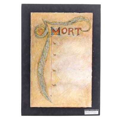 Lot # 993: Mortal Kombat (1995) - Hand-Drawn Mortal Kombat Book Inner Page Study