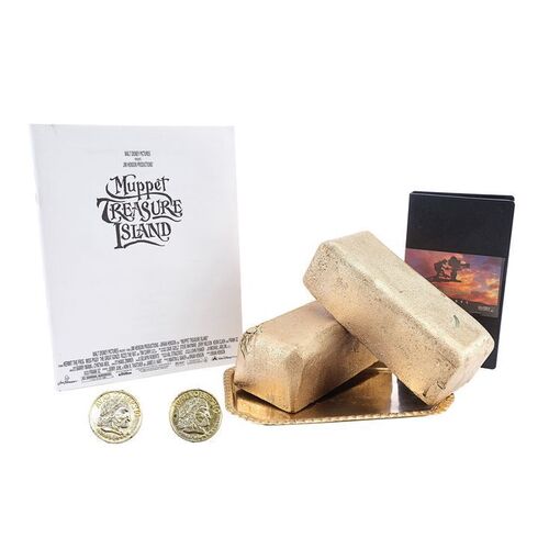 Lot # 998: Muppet Treasure Island (1996) - Gold Bars and Coins with Promotional Materials