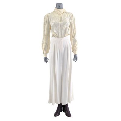 Lot # 1028: The Offer (T.V. Series, 2022) - Francoise Glazer's Blouse with Palazzo Pants