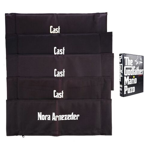 Lot # 1033: The Offer (T.V. Series, 2022) - Set of Five Chairbacks and Godfather Novel
