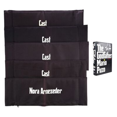 Lot # 1033: The Offer (T.V. Series, 2022) - Set of Five Chairbacks and Godfather Novel