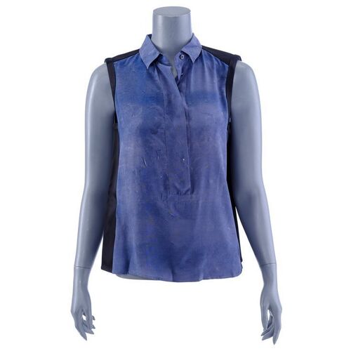 Lot # 1052: Passengers (2016) - Aurora Lane's (Jennifer Lawrence) Two-Tone "Interview" Blouse
