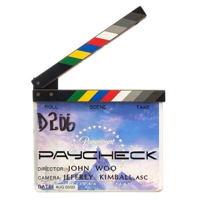 Lot # 1055: Paycheck (2003) - Clapperboard