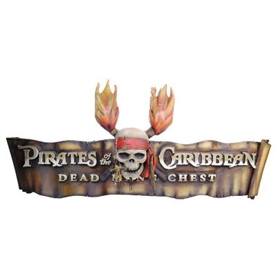 Lot # 1066: Pirates Of The Caribbean: Dead Man's Chest (2006) - Large Promotional Logo Display