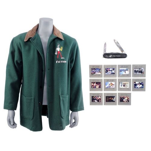 Lot # 1086: Pulp Fiction (1994) - Crew Jacket, Pen Knife, and Production Photography Slides