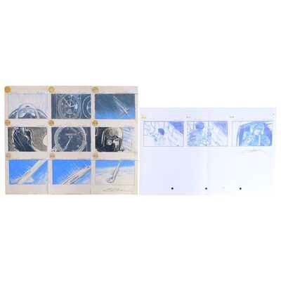 Lot # 1097: The Right Stuff (1983) - Hand-Drawn and Printed Gary Gutierrez Storyboards