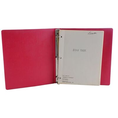 Lot # 1157: Star Trek (T.V. Series, 1966) - Director Michael O'Herlihy's "Tomorrow is Yesterday" Script