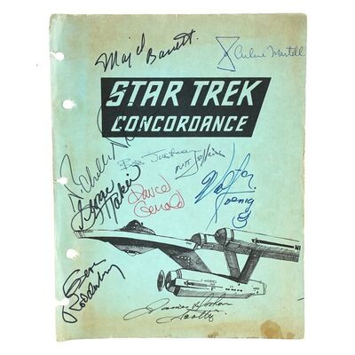 Lot # 1158: Star Trek: The Original Series (T.V. Series, 1966 - 1969) - Gene Roddenbery and Cast-Autographed Fanzine Cover