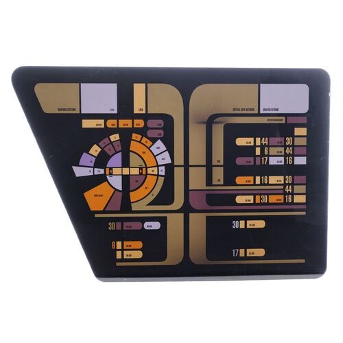 Lot # 1163: Star Trek: Deep Space Nine (T.V. Series, 1994 - 1999) - Large U.S.S. Defiant LCARS Keypad