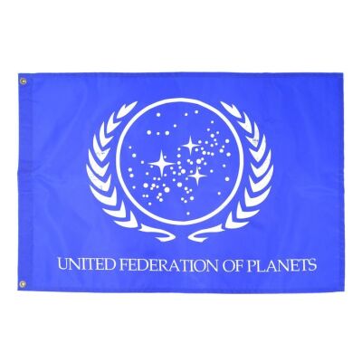 Lot # 1174: Star Trek: Deep Space Nine (T.V. Series, 1993 - 1999) - United Federation of Planets Flag