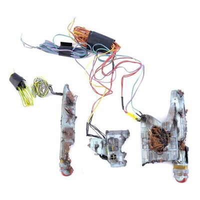 Lot # 1183: Star Trek: Deep Space Nine (T.V. Series, 1993 - 1999) - Light-Up Danube-Class Runabout Model Miniature Wreckage