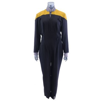 Lot # 1187: Star Trek: Deep Space Nine (T.V. Series, 1993 - 1999)/Star Trek: Voyager (T.V. Series, 1995 - 2001) - Crewman Foster's (Damaris Cordelia) Starfleet Operations Costume