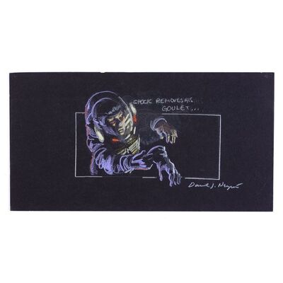 Lot # 1216: Star Trek: The Motion Picture (1979) - Hand-Drawn David Negron, Sr. "Spock Removes His Goulet" Storyboard