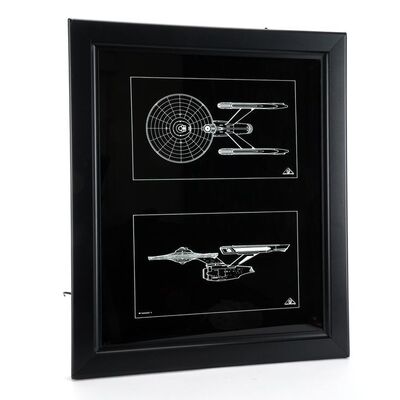 Lot # 1218: Star Trek: The Motion Picture (1979) - Framed Enterprise Graphic Computer Panel