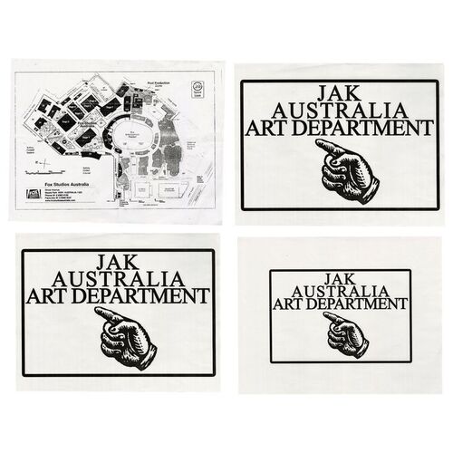 Lot # 1257: Star Wars: Revenge Of The Sith (2005) - Art Department Signs and Studio Map