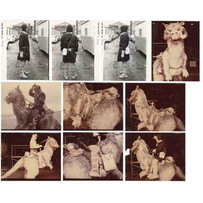 Lot # 1274: Star Wars: The Empire Strikes Back (1980) - Set of Phil Tippett's "Black Falcon" Tauntaun Reference Photos
