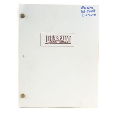 Lot # 1275: Star Wars: The Empire Strikes Back (1980) - Bound Annotated Lucasfilm Research Library First Draft Script