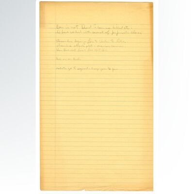 Lot # 1284: Star Wars: Return Of The Jedi (1983) - George Lucas' Handwritten Story Notes