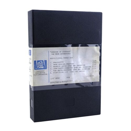 Lot # 1296: Star Wars: Caravan Of Courage: An Ewok Adventure (1984) - 3/4" Videocassette Tape Press Kit